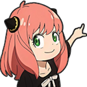 emoji of anya pointing